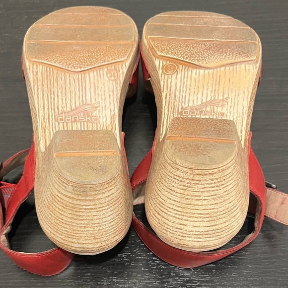 Dansko Women's Trinity Sandal Cayenne Red Comfort Size EU 38/ US 7.5-8 - Picture 11 of 12